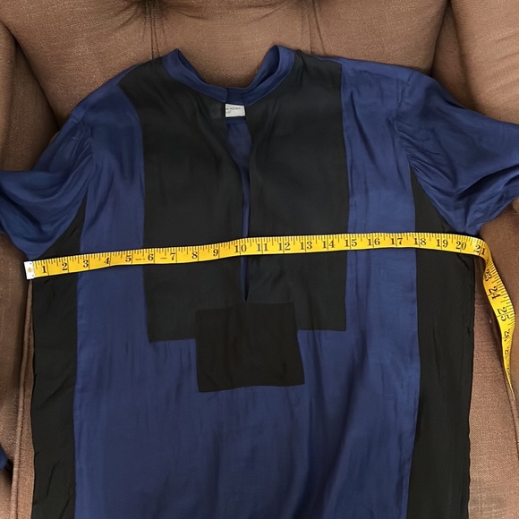 Dries Van Noten Blue and Black Long Sleeves Shirt size 36 - Picture 7 of 10